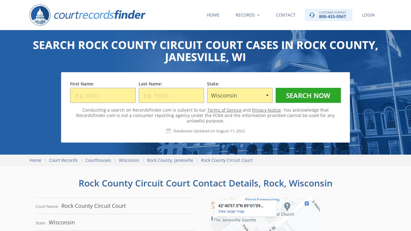 Rock County Circuit Court Case Search - Rock County, WI ...